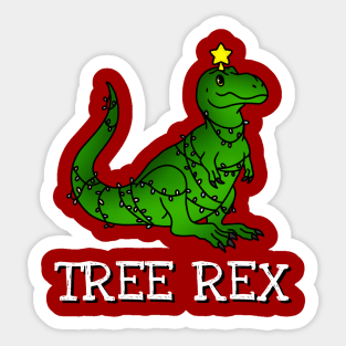 Christmas Tree Rex Sticker